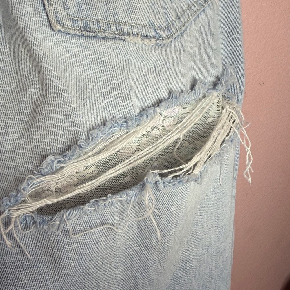 ROLLA’S Original Straight Light Wash High Rise Distressed Cropped Jeans. Size 30 - Picture 10 of 13